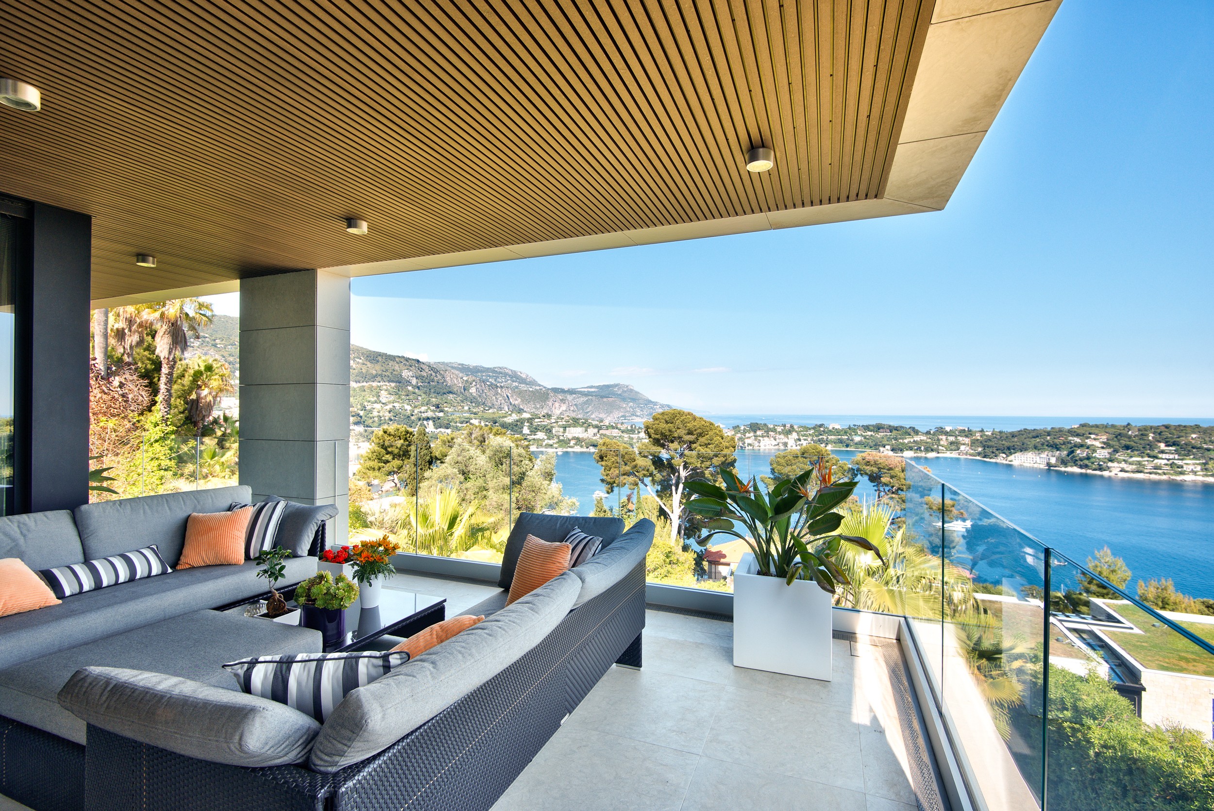 living room villa villefranche sur mer